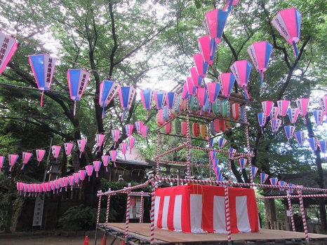 諏方神社 盆踊り櫓