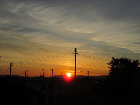 福島の夏至の日の出