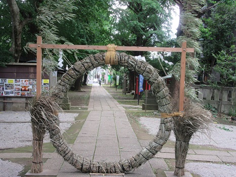駒込天祖神社の茅の輪