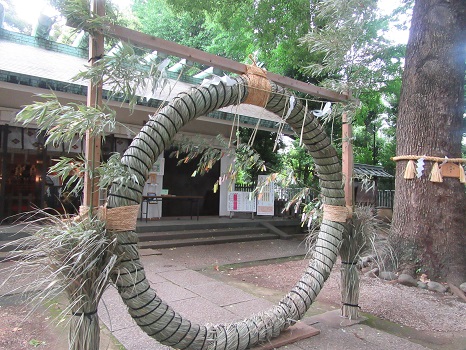 駒込天祖神社の茅の輪